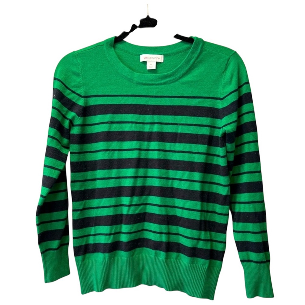 Liz Claiborne Striped Sweater M